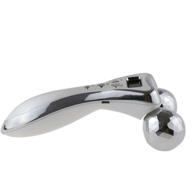 Roller shaping face massager