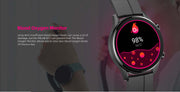 IMILAB W12 Smart Watch For Men Women Bluetooth Sports Fitness Tracker Heart Rate IP68 Waterproof -Black